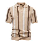 Herren Polo-Shirt mit modernem Textilmuster