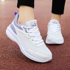 Damen Leichte Fitness-Sneaker mit atmungsaktiver Mesh-Oberfläche und bequemer Dämpfung R&B