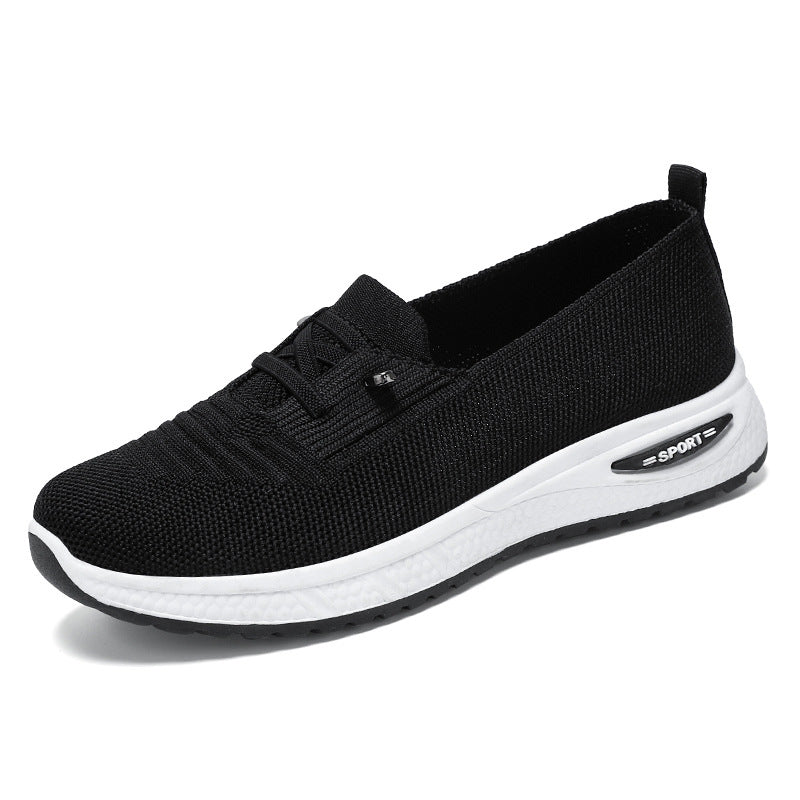 Damen Sportliche Sneaker mit elastischem Strick-Obermaterial und dämpfender Sohle