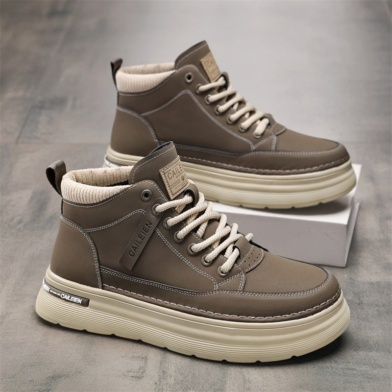 Damen Modische High-Top Sneakers mit robuster Sohle und gepolsterter Innensohle
