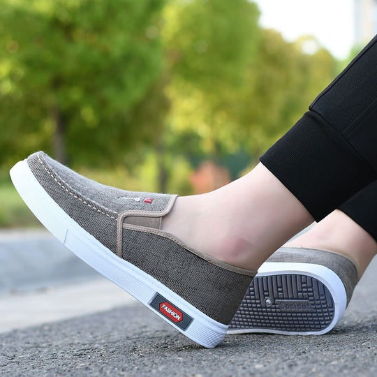 Damen Sportliche Slip-On Sneakers mit elastischem Einstieg und atmungsaktivem Obermaterial R&B