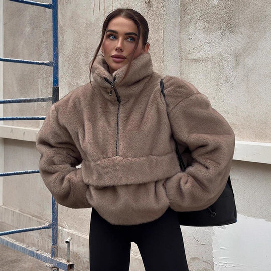 Damen Kuschelige Steppjacke R&B