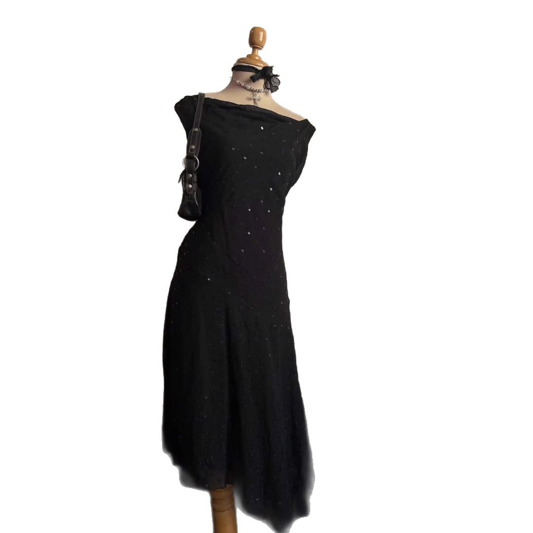 Damen Elegantes Abendkleid mit verführerischen Glitzerakzenten R&B