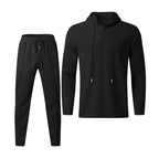 Herren sportives Hoodie und Jogginghose Set im strukturierten Design R&B