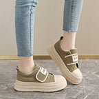 Damen Slip-On Sneakers mit praktischen Klettverschlüssen und komfortabler Sohle R&B