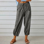 Damen Freizeithose mit elastischem Bund und praktischen Taschen R&B