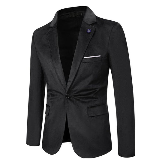 Damen eleganter samt Blazer mit slim fit R&B