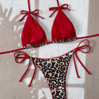Damen Triangel-Bikini mit aufregendem Leopardenmuster R&B