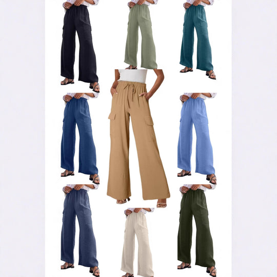 Damen Cargo-Hose aus leichtem Jersey R&B