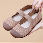 Damen Bequeme Ballerinas mit flexiblem Gummiband und atmungsaktivem Obermaterial R&B