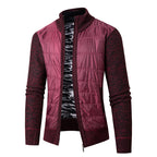 Herren modische Übergangsjacke mit modernem Stehkragen und strukturiertem Design