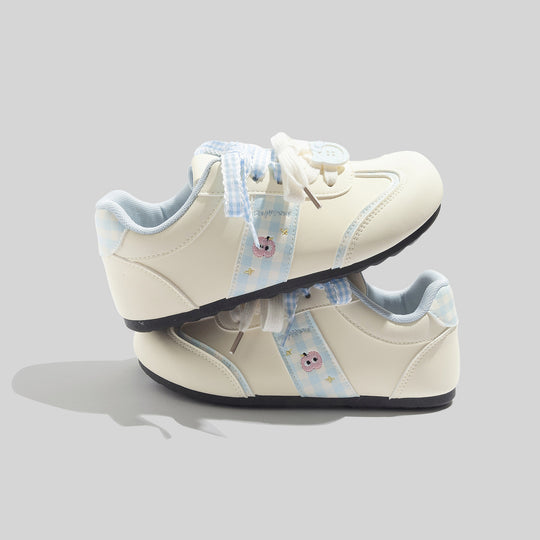 Damen Sportliche Freizeitschuhe mit verspieltem Motiv und innovativem Schnürsystem R&B