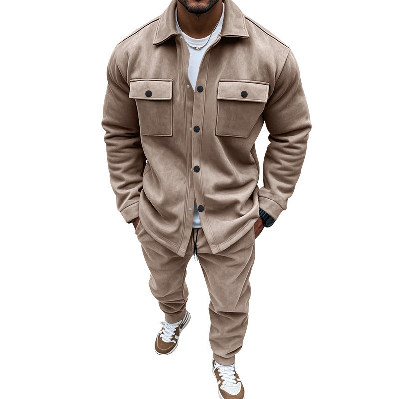Herren Freizeit-Longejacke mit praktischen Knopftaschen und elastischen Details R&B