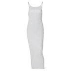 Damen Maxikleid im eleganten Wellenmuster mit Spaghettiträgern R&B