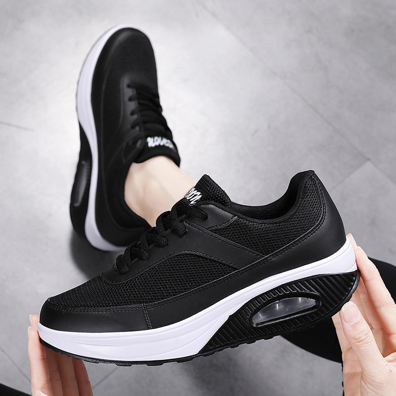Damen Sportliche Sneaker mit atmungsaktivem Obermaterial und dämpfendem Air-Cushion-System