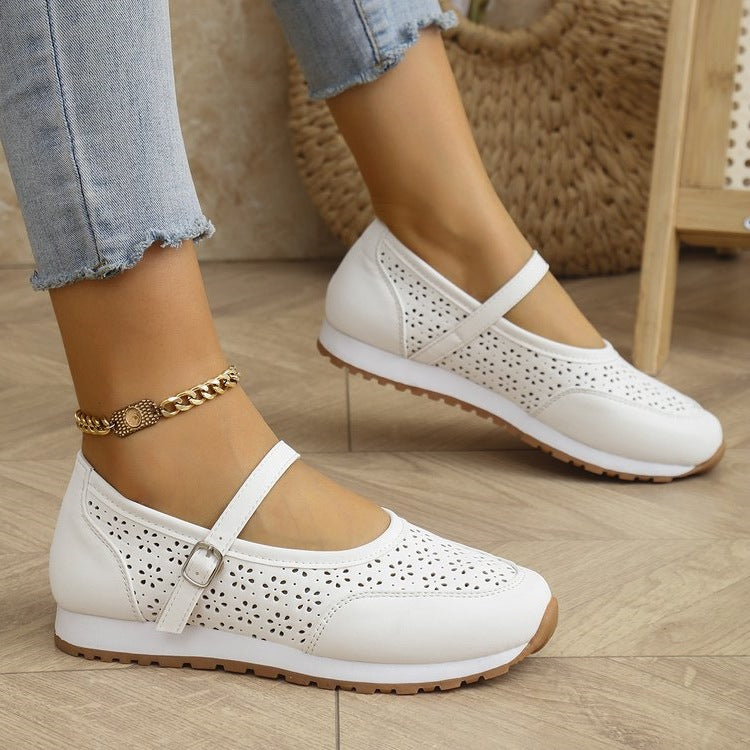 Damen Komfortable Riemchen-Slipper R&B