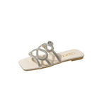 Damen Sandalen mit funkelndem Strass-Design und komfortabler Sohle R&B