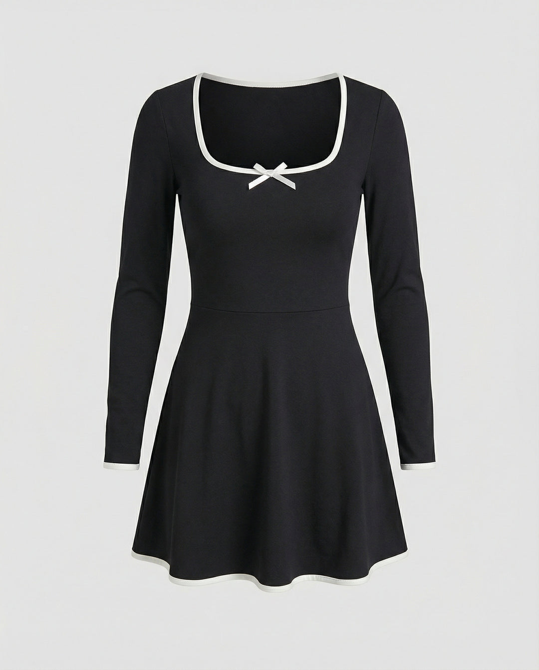 Damen Freizeitkleid Mini Langarm