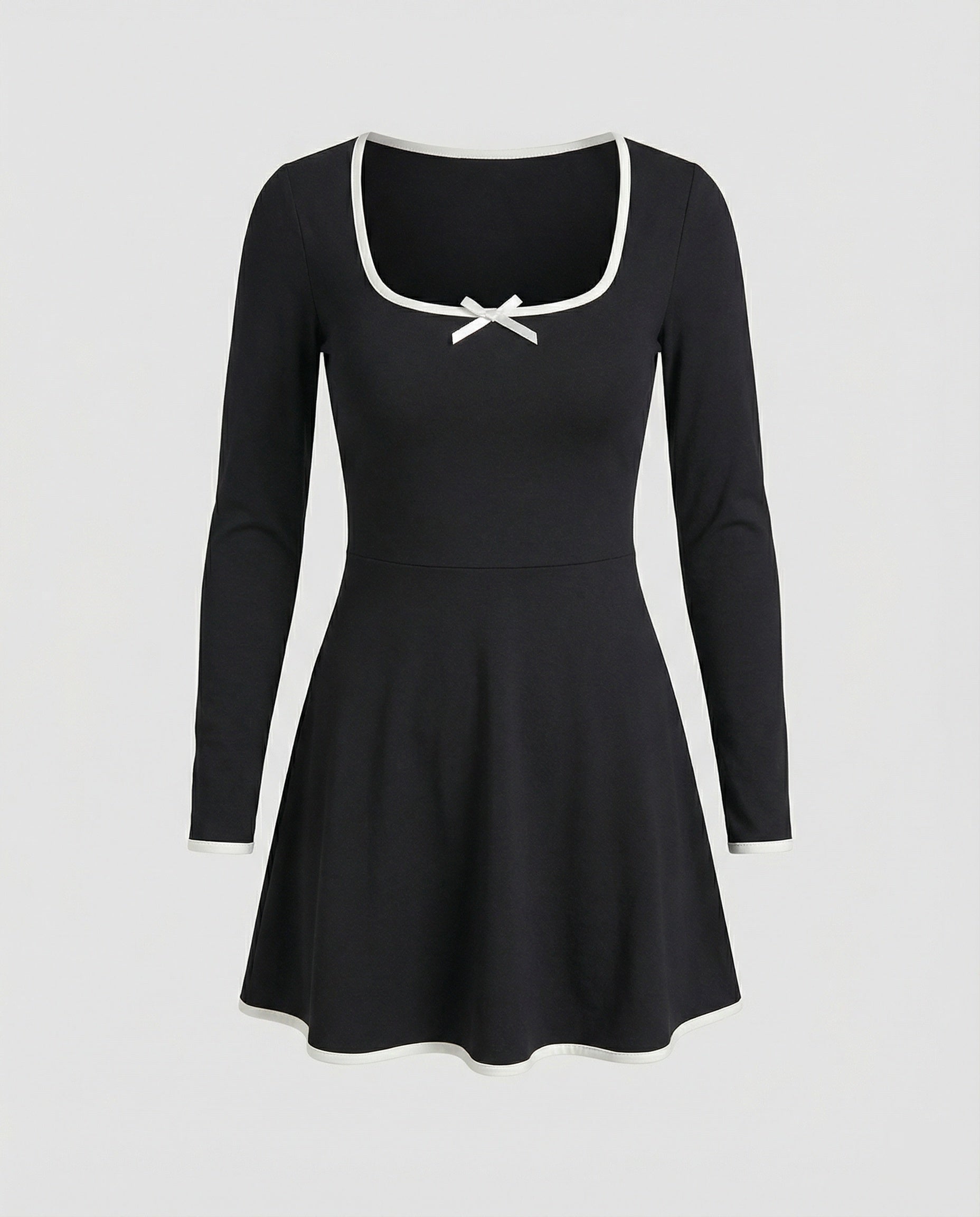 Damen Freizeitkleid Mini Langarm