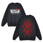 Damen Sweatshirt mit kreativem Manga-Motiv und lässigem Schnitt