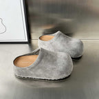 Damen modische Clogs aus weichem Wildleder mit ergonomischem Fußbett R&B