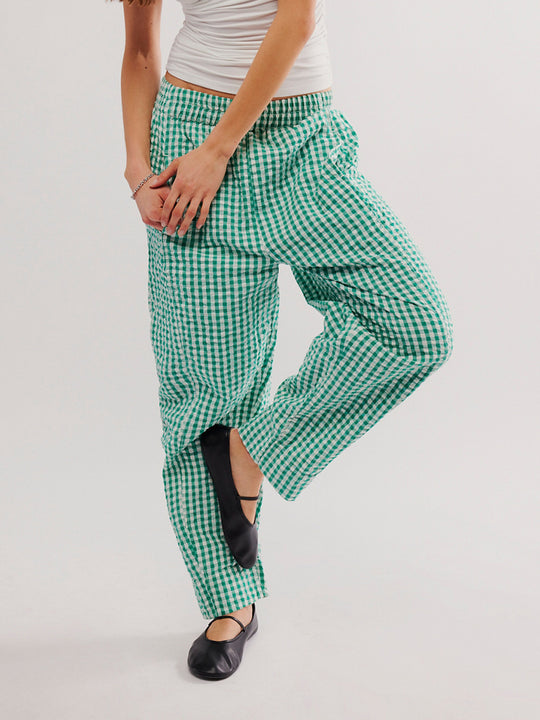 Damen Karierte Freizeithose R&B