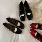 Damen Elegante und klassisch-schicke Ballerinas mit Schnalle