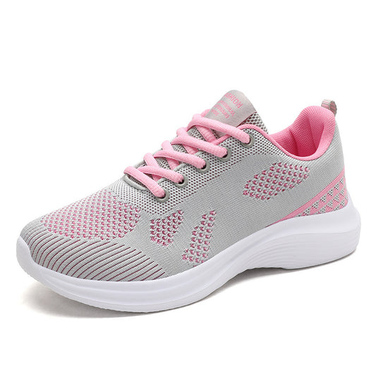 Damen nan leichte Laufschuhe mit atmungsaktivem Strickobermaterial und viskoelastischer Komfortsohle R&B