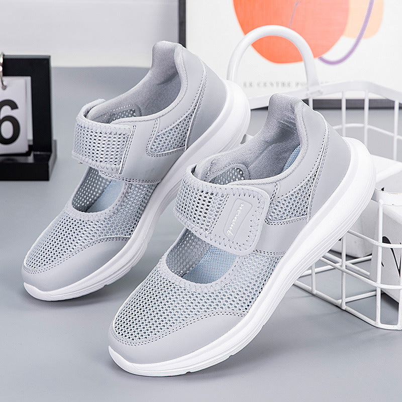 Damen Sportliche Slip-On Sneakers mit atmungsaktivem Netzdesign R&B