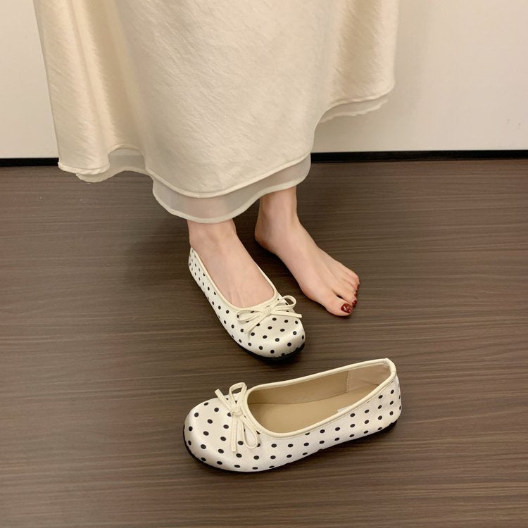 Damen Ballerinas mit verspieltem Punktemuster R&B