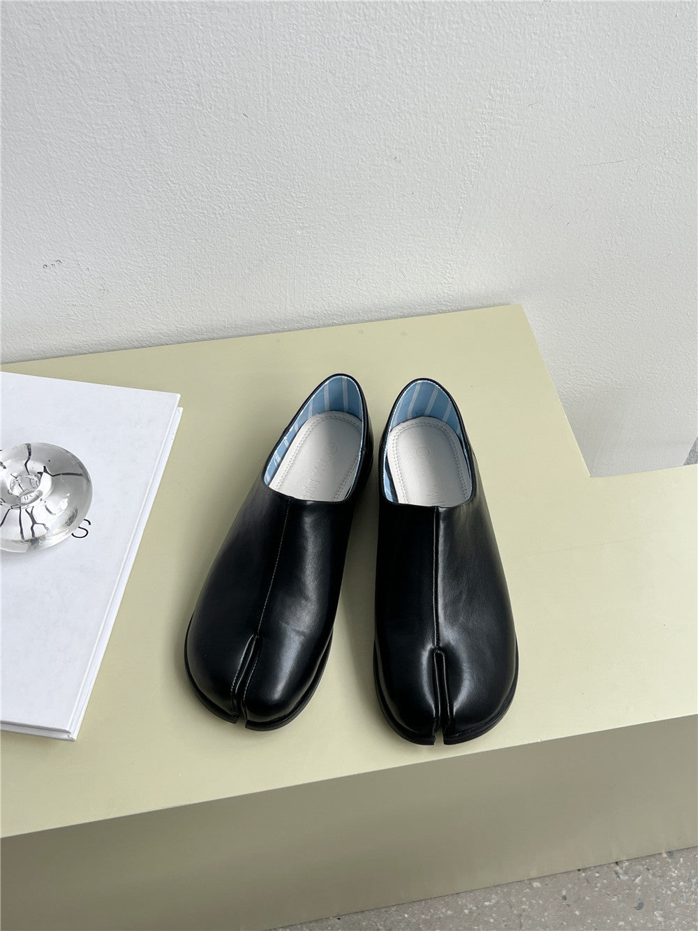 Damen Bequeme Lederpantoletten R&B