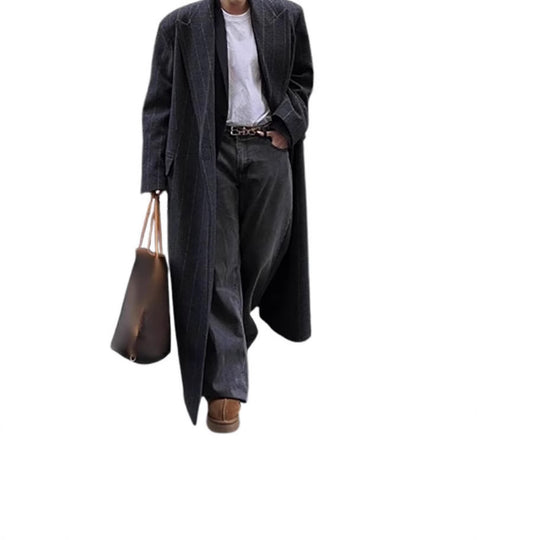 Damen eleganter lang geschnittener Blazer R&B