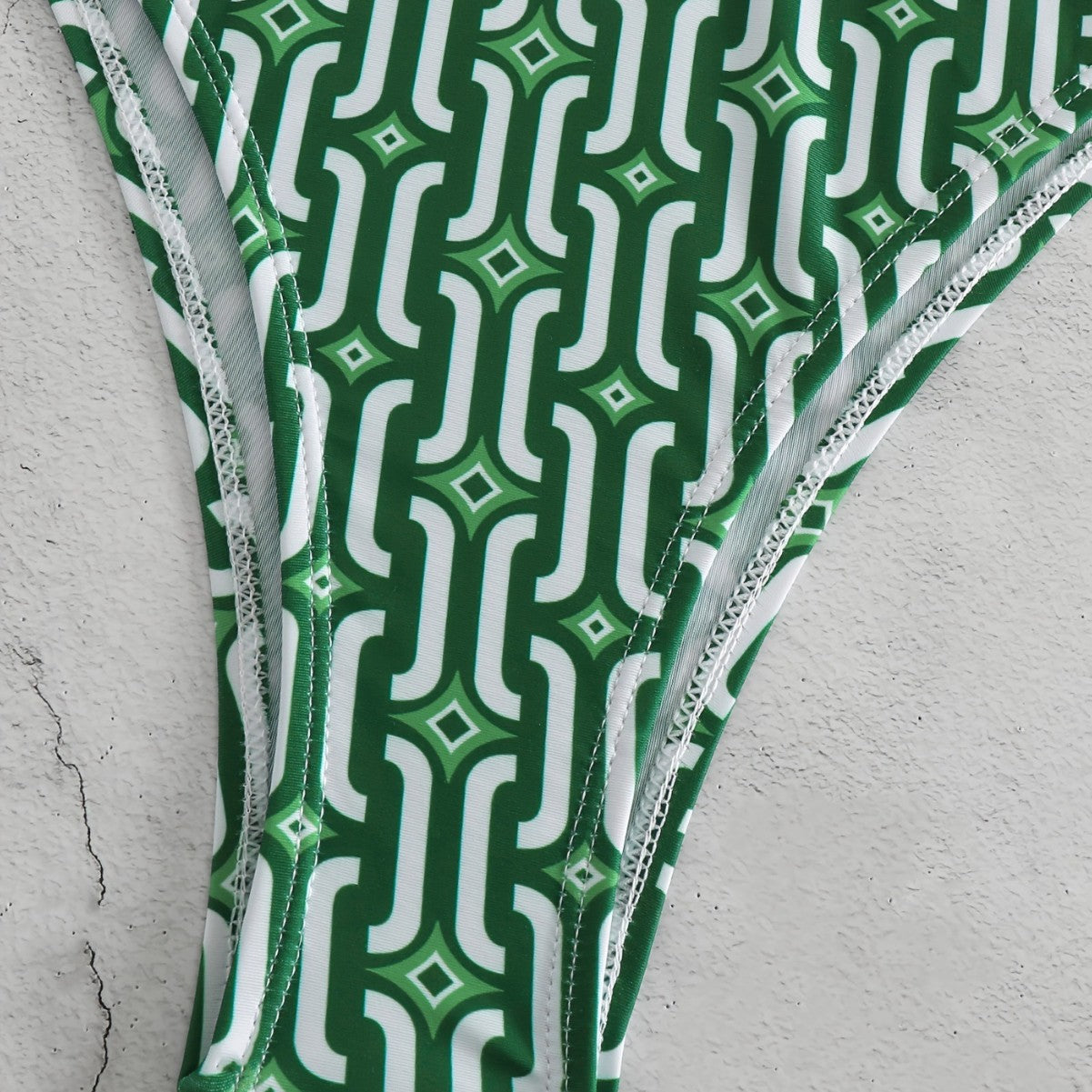 Damen Bikini-Set mit verträumtem geometrischem Muster R&B
