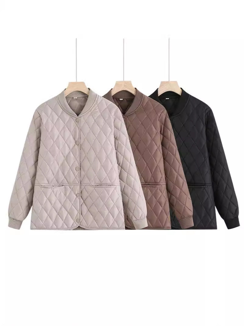 Damen gesteppte Übergangsjacke mit praktischen Taschen und modernem Schnitt R&B
