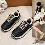 Damen Sportliche Sneaker mit flauschigem Innenfutter und rutschfester Sohle R&B
