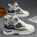 Damen gefütterte High-Top Sneakers mit einzigartigem Stil und rutschfester Sohle R&B