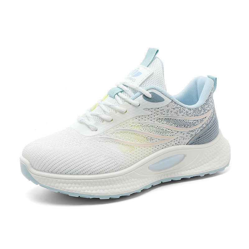 Damen Lauf- und Freizeitsneaker mit atmungsaktiver Oberflächenstruktur und dämpfender Sohle R&B