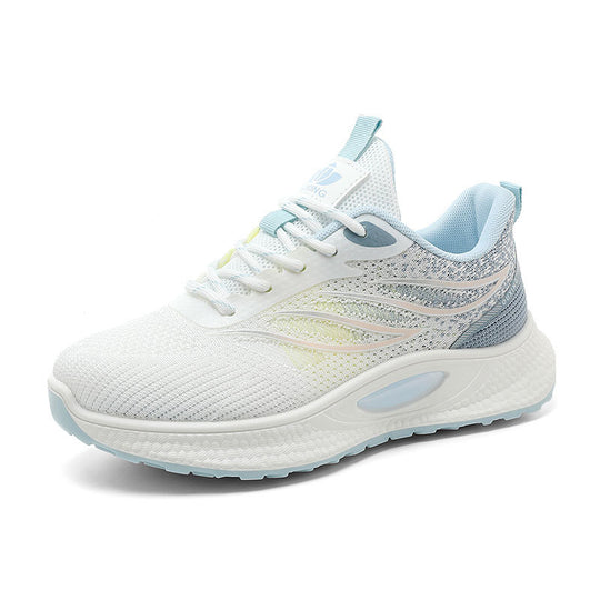 Damen Lauf- und Freizeitsneaker mit atmungsaktiver Oberflächenstruktur und dämpfender Sohle R&B