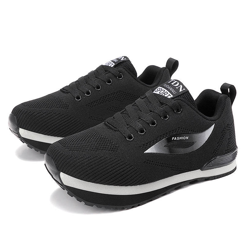Damen Sportliche Sneakers mit atmungsaktivem Strick-Obermaterial R&B