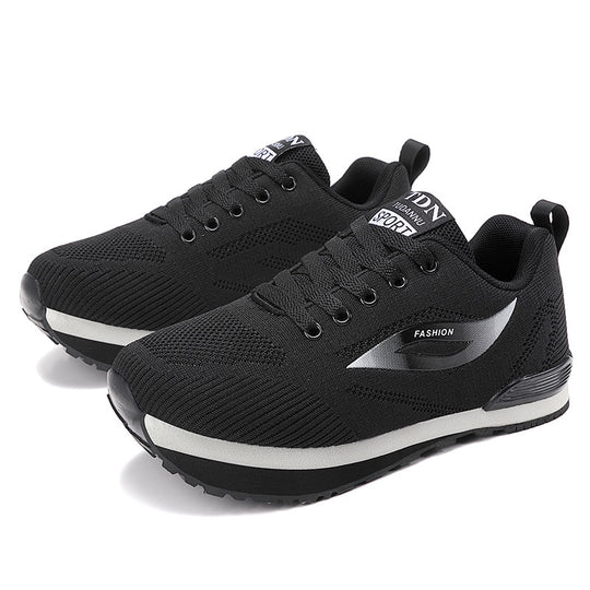 Damen Sportliche Sneakers mit atmungsaktivem Strick-Obermaterial R&B