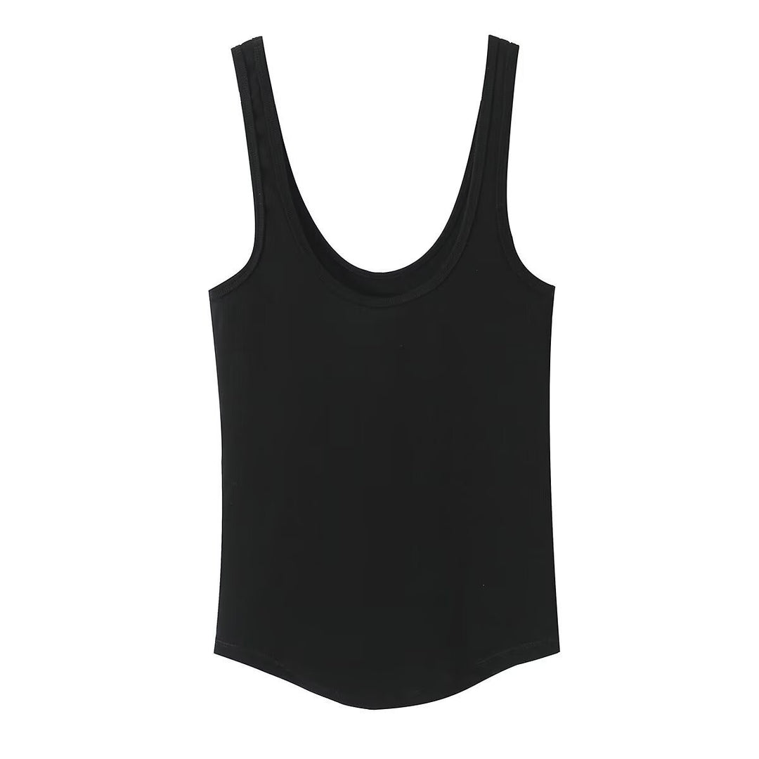 Damen Sportliches Basic Top R&B