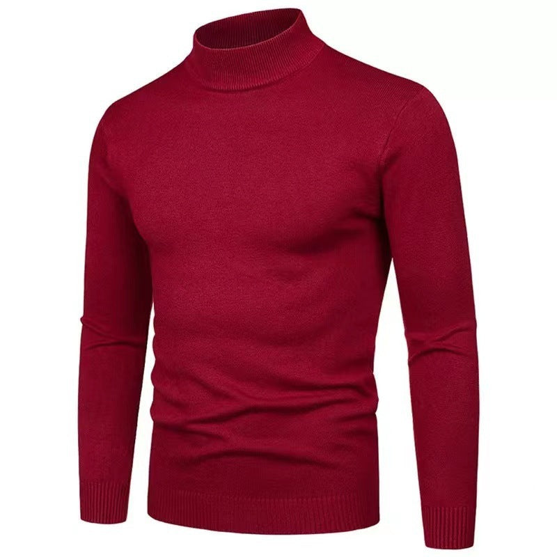 Herren Rollkragenpullover aus hochwertigem Strickmaterial mit feiner Textur R&B
