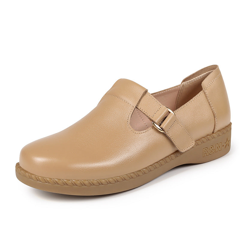 Damen Komfortable Slipper mit modischer Schnallenverzierung und anatomischem Fußbett R&B