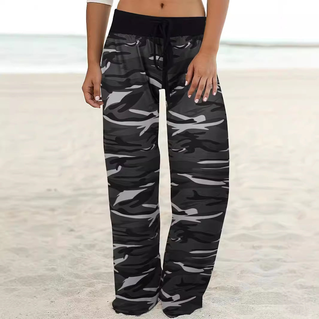 Damen Cargo-Hose mit lässigem Schnitt und modischem Camouflage-Muster R&B