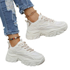 Damen Chunky Sneakers mit dämpfender Sohle und atmungsaktivem Obermaterial R&B