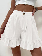 R&B | Lässige Shorts mit weitem Bein