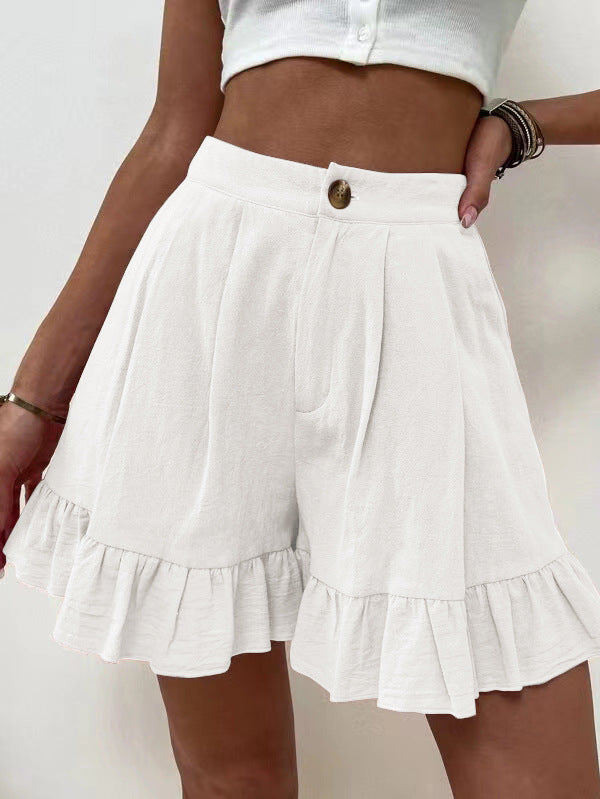R&B | Lässige Shorts mit weitem Bein