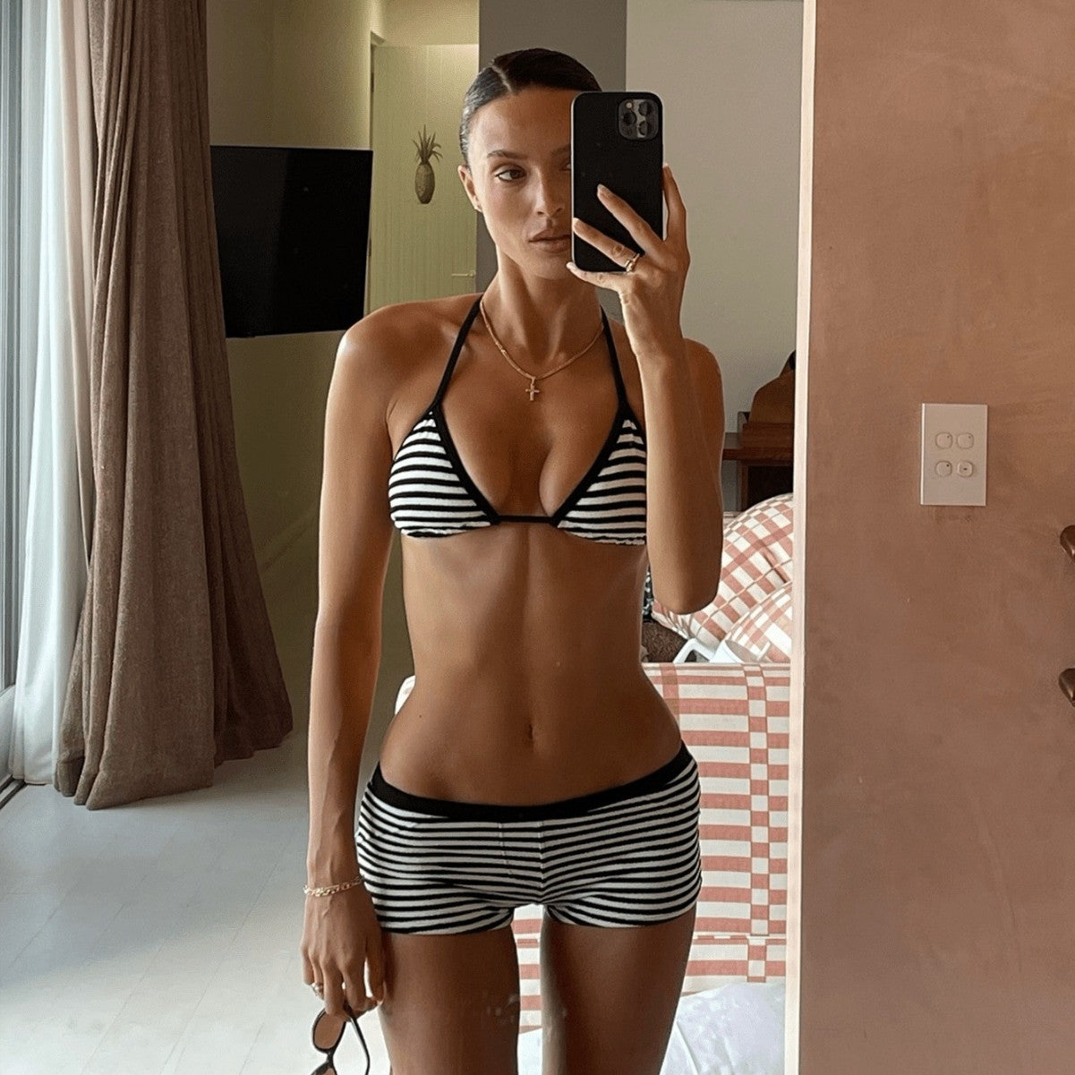Damen Bikini-Set mit schmalem Triangel-Oberteil und sportlichem Schnitt R&B