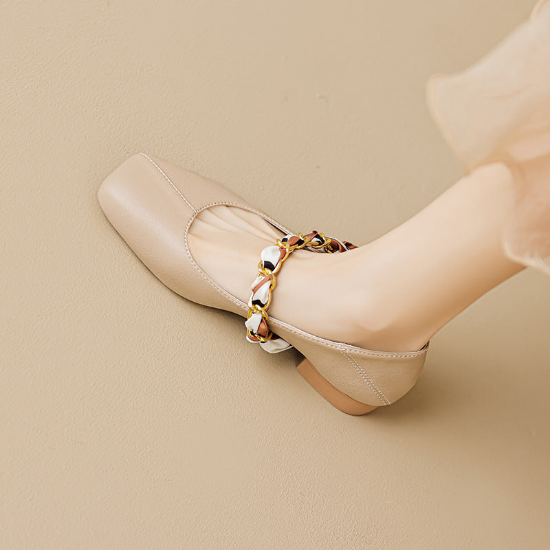Damen Ballerinas mit eleganter Schnallenakzent und klassischem Design