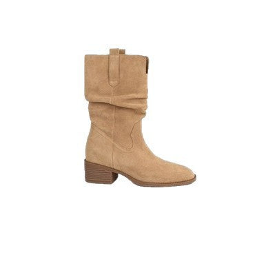 Damen Stiefeletten im modischen Western-Stil mit elegantem Falten-Design